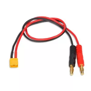 SpeedTek RC Heavy Duty XT30 Charge Lead (Male XT30 To 4mm Banana Plugs) - Picture 1 of 1