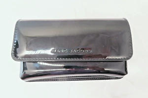 MARC JACOBS: THE SOFIA BLACK PATENT PVC COSMETIC BAG CLUTCH. SALE $29 - Picture 1 of 3