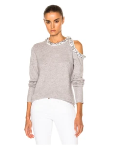 NUEVO CON ETIQUETAS $550 3.1 PHILLIP LIM Suéter Embellecido Talla S/P - Imagen 1 de 5