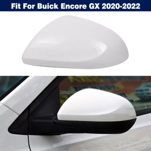 White Left Side Rearview Mirror Cover Shell Cap For Buick Encore GX 2020-2022 - Picture 1 of 8