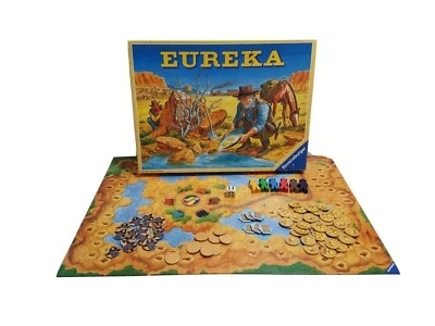 Ravensburger Eureka Board Game Vintage 1988 Gold Rush Gold Fever Game Incomplete - Image 1 of 4