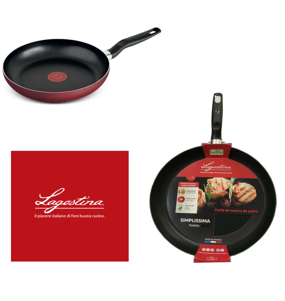 Lagostina padella in alluminio antiaderente 20-22-24-26-28-30-32 Cm. Lagostina - Immagine 1 di 3