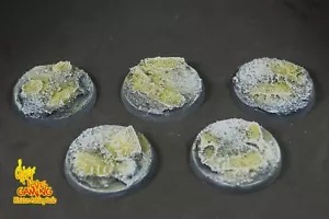 40mm (5) Eldar Egyptian Rune Glyph Ruins Thousand Sons Resin Base Warhammer 40k - Picture 1 of 2