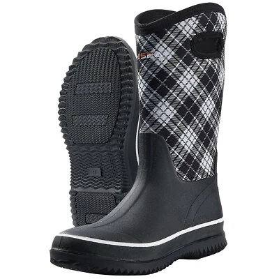 HISEA Women Rain & Snow Boot Waterproof Anti-Slip Pull On Handle Garden Mud Boot - Image 1 of 4