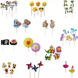 Deko-Picker 8,5-21cm 12 Motive Oktoberfest Tiere Emoji Kanapee Buffet Party - Bild 1 von 46
