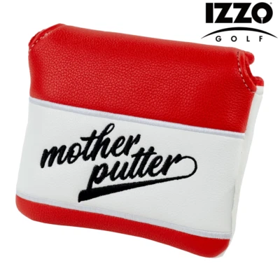IZZO GOLF IN YOUR FACE MUTTER PUTTER HALLET COVER / PU LEDER GOLFPPUTTER COVER