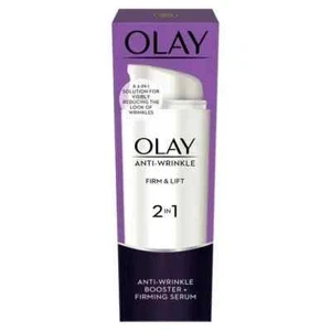 Olay Anti-Wrinkle Booster Firm & Lift 2-In-1 Day Cream & Firming Serum - 50ml - Picture 1 of 5