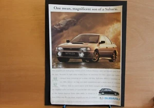 Original 1994 SUBARU IMPREZA 2.0 Zeitschriftenwerberahmen - Fertig Wandkunst Flatpack - Bild 1 von 1