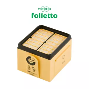 Microfiltro Igienico HEPA Filtro Giallo Originale VK 135 136 Folletto Vorwerk - Foto 1 di 1