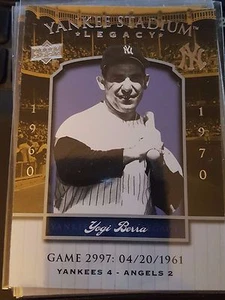 Upper Deck Yankee Stadium Legacy Game 2008 2997 Yogi Berra como nuevo - Imagen 1 de 1