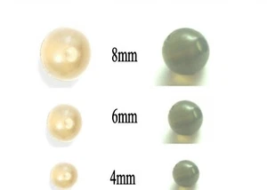 CUENTAS DE APAREJO VERDE/MARRÓN TRANSLÚCIDAS MOD, AGUJERO CÓNICO PARA PLATAFORMAS DE CARPA 4mm 6mm 8mm - Imagen 1 de 3
