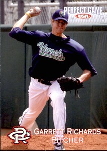 2010 Cedar Rapids Kernels Team Issue #12 Garrett Richards Edmond Oklahoma Card