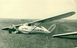 SCHLEICHER Ka 3, planeador con guía en V, Alemania 1955 - Imagen 1 de 3