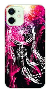 Coque en silicone imprimée compatible Apple iPhone 12 Mini Dreamcatcher Rose - Bild 1 von 3