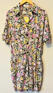 BNWT Orange Sherbet Women’s Floral Playsuit Size 14 Romper Shorts Casual NEW - Picture 1 of 8