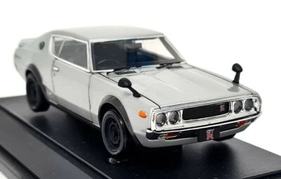 Ebbro 1/43 - Nissan Skyline GT-R KPGC110 1973 Silver Diecast Scale Model Car - Image 1 of 4