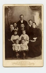 Unusual Two Family Portrait Henry R Buser Star Gallery Cedar Rapids Iowa - Picture 1 of 2