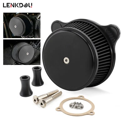 Black Air Cleaner Intake Filter Kit For Harley Softail Touring Road King Glide - Image 1 of 4