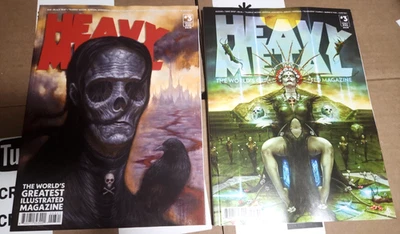 HEAVY METAL MAGAZINE LOT (NM) - Chet Zar + Augustin Alessio covers - Image 1 of 4