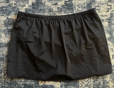 Fashion Bug Swim Skirt Plus Size 22W Black Built In Brief Beach Resort Pool EUC - Image 1 of 4