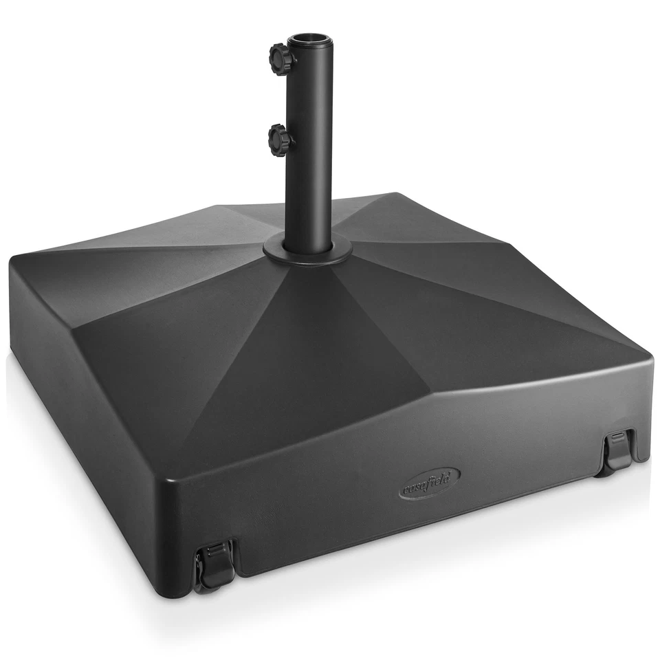 Base de paraguas de patio con ruedas, soporte de paraguas rellenable de 131 lb, 24" Foto 1 de 1