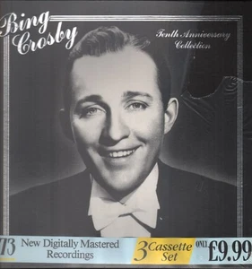 Bing Crosby Tenth Anniversary Collection cassette UK Warwick 1987 3 x cassette - Picture 1 of 2