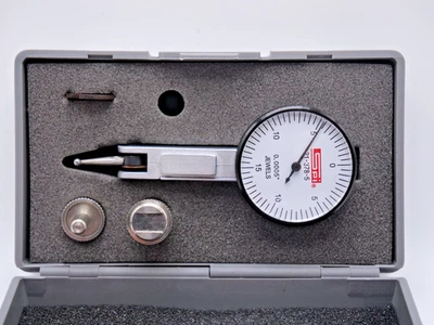 Dial Test Indicator, 1-1/4″ White Dial, 0.0005″ Graduation, Calibrated - Image 1 of 4