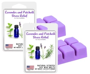 Soy Wax Melts, Made in USA (Pack of 2) - Lavender & Patchouli Plant-Based Soy... - Picture 1 of 6