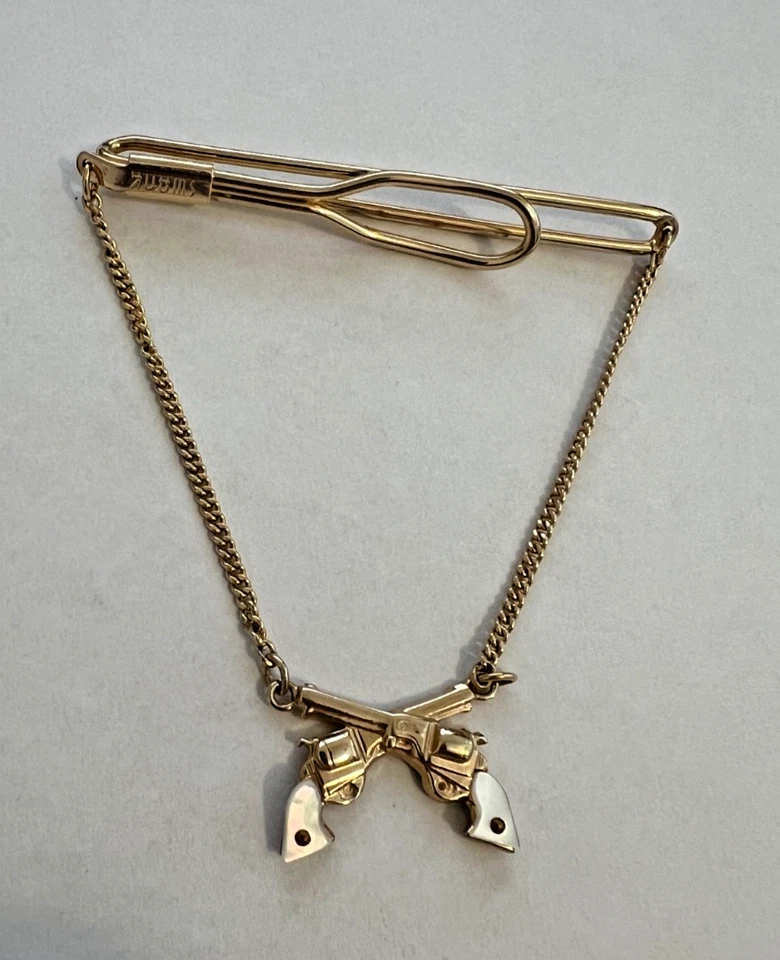 Barra de corbata Swank vintage con otros revólveres de mango de perlas, ¡gran forma! Foto 1 de 4