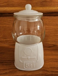 Schlitten Glocke Bistro Keksdose Kaugummi Stil weiß versiegelter Deckel 39oz NEU - Bild 1 von 10