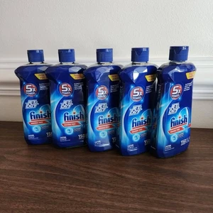 Finish Jet Dry Rinse Aid Agent 5x Power - 16 fl oz Bottle - 5 Pack - Picture 1 of 3
