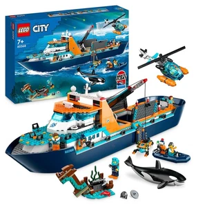 City Esploratore Artico Grande Nave Giocattolo Galleggiante con Elicottero - Foto 1 di 24