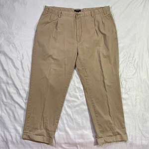 Nautica Rigger Hose Herren 40x27 aktuell) Classic Fit Bundfalten Khaki - Bild 1 von 4