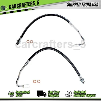2 Front Brake Hydraulic Hose For 1974 International Harvester Scout II 4.2L - Image 1 of 4