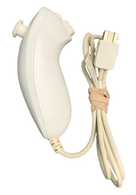 Nintendo Wii White Nunchuck Controller (RVL-004) Official Genuine OEM - Image 1 of 2