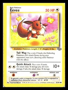 1999 Pokemon TCG - Jungle - Eevee Regular - 51/64 - HP - Picture 1 of 2