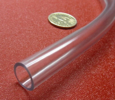 PVC Tubing, Clear, 5/8" OD x 1/2" ID x 1/16" Wall x 25 Foot Coil - Image 1 of 4