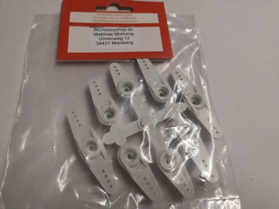 Servohebel Set (8 Stück) Typ Gr./Fut.25Z, Hitec 24Z od. JR 24Z zur Auswahl: - Bild 1 von 4