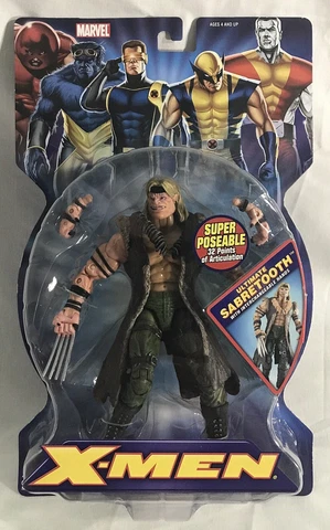 2006 ToyBiz Marvel X-Men Classics ULTIMATE SABRETOOTH 6” Figure, Legends Cover