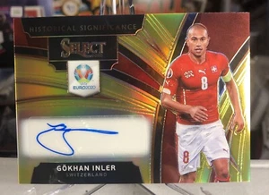 Gokhan Inler 2020 Panini Select UEFA Euro UCL AUTO Gold Prizm SSP /10 ⭐️ MINT - Picture 1 of 3