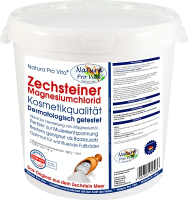NATURA PRO VITA Zechsteiner Magnesium Kosmetikqualität dermatologisch getestet NaturaProVita 5kg