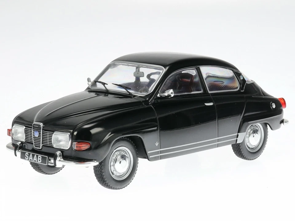 Saab 96 1970 black diecast modelcar 124051 Whitebox 1:24 - Image 1 of 4