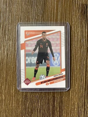 Ryan Gravenberch /199 PRESS PROOF 2021-22 Donruss World Cup NETHERLANDS - Image 1 of 4