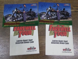 2 HARRY GANT HANDSIGNIERTE 1994 WHEELS FAREWELL TOUR NASCAR TRADING CARD - Bild 1 von 9