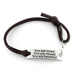 Inspirational Gifts for Women Saying Stamped You are Loved You are Valued You - Picture 1 of 8