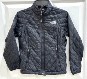 North Face Jacket XS 6 Black Thermoball Full Zip Girls - Picture 1 of 16