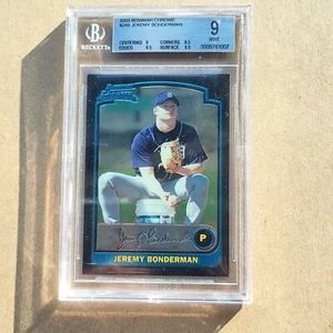 2003 Bowman Chrome Jeremy Bonderman # 249 Detroit Lions BGGS 9Mint - Picture 1 of 2