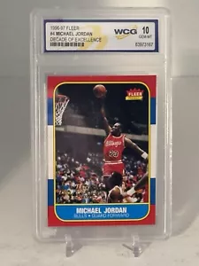 MICHAEL JORDAN 1996-97 Fleer ULTRA DECADE Excellence Rookie #U4 WCG 10 GEM-MINT - Picture 1 of 6