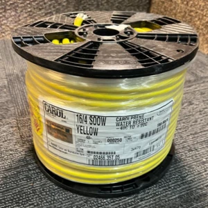 Carol Portable Cord 02466.35T.05 16 AWG 4 Conductor 600V 250 Ft. Yellow EPDM - Picture 1 of 6