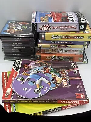 The Sims CIB Lot Bundle Computer PC Mac Y2K Vintage PC LOT sims expansion  SIM 2 - Image 1 of 4